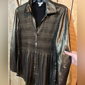 Spense gold dress shirt